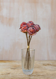 Maggie: Timeless Flowers Artificial Rose Bundle in Dark Red
