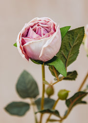 Maggie: Timeless Flowers Artificial Rose Spray in Light Purple