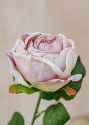 Maggie: Timeless Flowers Artificial Single Rose in Light Purple