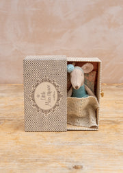 Maileg Little Sister Dance Mouse in Daybed