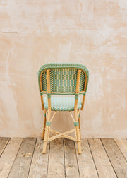 Maison L. Drucker Chenonceau Bistro Chair in Blue Green
