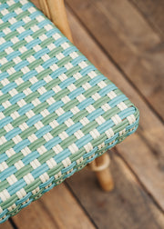 Maison L. Drucker Chenonceau Bistro Chair in Blue Green