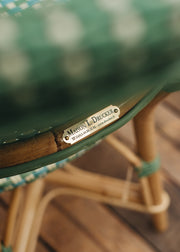 Maison L. Drucker Chenonceau Bistro Chair in Blue Green