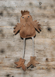 Georgie Paws Georgie Paws Mathilda Chicken Dog Toy in Natural