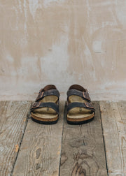Men's Birkenstock Milano Oiled Leather Regular Sandals in Habana