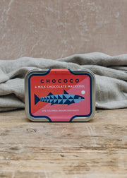 Chococo Chococo Milk Chocolate Mackerels, six pieces
