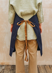 Mousqueton Navy Apron