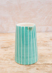 Musango Pottery Sgrafitto Creamer in Mint
