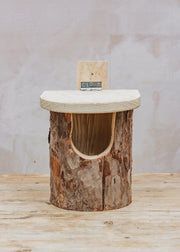 Wildlife World Natural Log Robin Nesting Box