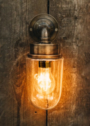 Nkuku Outdoor Ngari Antique Brass Light