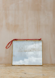 Trovelore Kiko Brass Clear Glass Hanging Photo Frame in Landscape 8x10