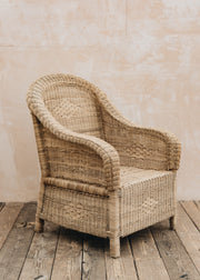 Cane Indoor Furniture Nzuri Classic Cane One Seater Sofa