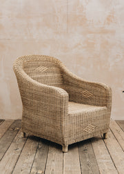 Cane Indoor Furniture Nzuri Relaxed Cane One Seater Sofa