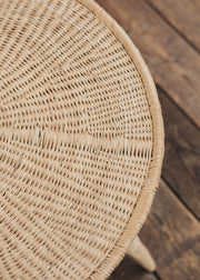 Cane Indoor Furniture Nzuri Round Top Cane Side Table