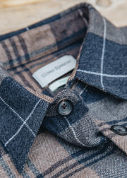 Oliver Spencer Treviscoe Shirt in Larsen Brown