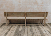 Gommaire Gommaire Oslo Large Teak Park Bench in Natural Grey