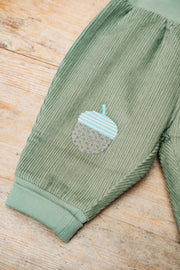 Pigeon Organics Babies' Cord Trousers in Green