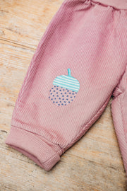 Pigeon Organics Babies' Cord Trousers in Pink