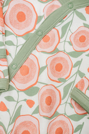 Pigeon Organics Babies' Kimono Romper in Large Floral