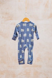 Pigeon Organics Babies' Kimono Romper in Sheep
