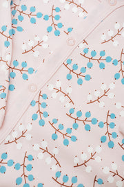 Pigeon Organics Babies' Kimono Romper in Winter Berry