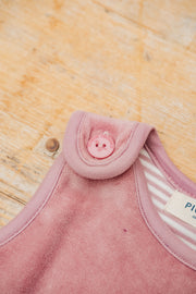 Pigeon Organics Babies' Velour Playsuit in Pink