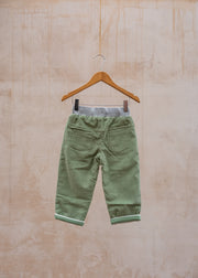 Pigeon Organics Lined Cord Trousers in Green