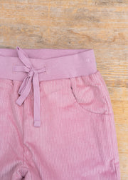 Pigeon Organics Lined Cord Trousers in Pink