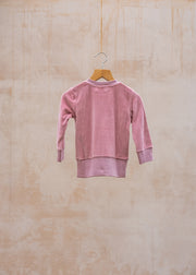 Pigeon Organics Velour Sweatshirt in Pink