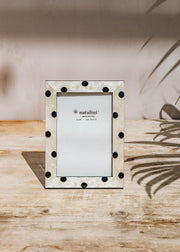 Natalini Pois Bianco Photo Frame, for 4x6
