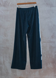 Pometo Trousers in Navy Pinstripe