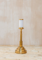 Pooky Lighting Ernest Rechargeable Lamp in Antiqued Brass