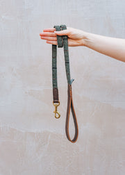 Tweedmill Rolled Tweed Dog Lead in Chocolate