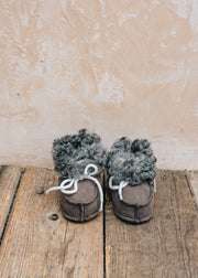 Shepherd of Sweden Children's Rone Slippers in Nature