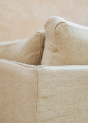 The Hastings Sofa Company Rosa Sofa in Linen Slubby Linen