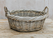 Grand Illusions Round Kubu Basket with Twisted Rim