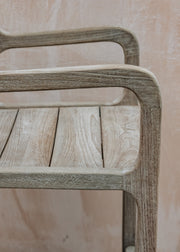 Gommaire Gommaire Sally Teak Armchair with Cushion