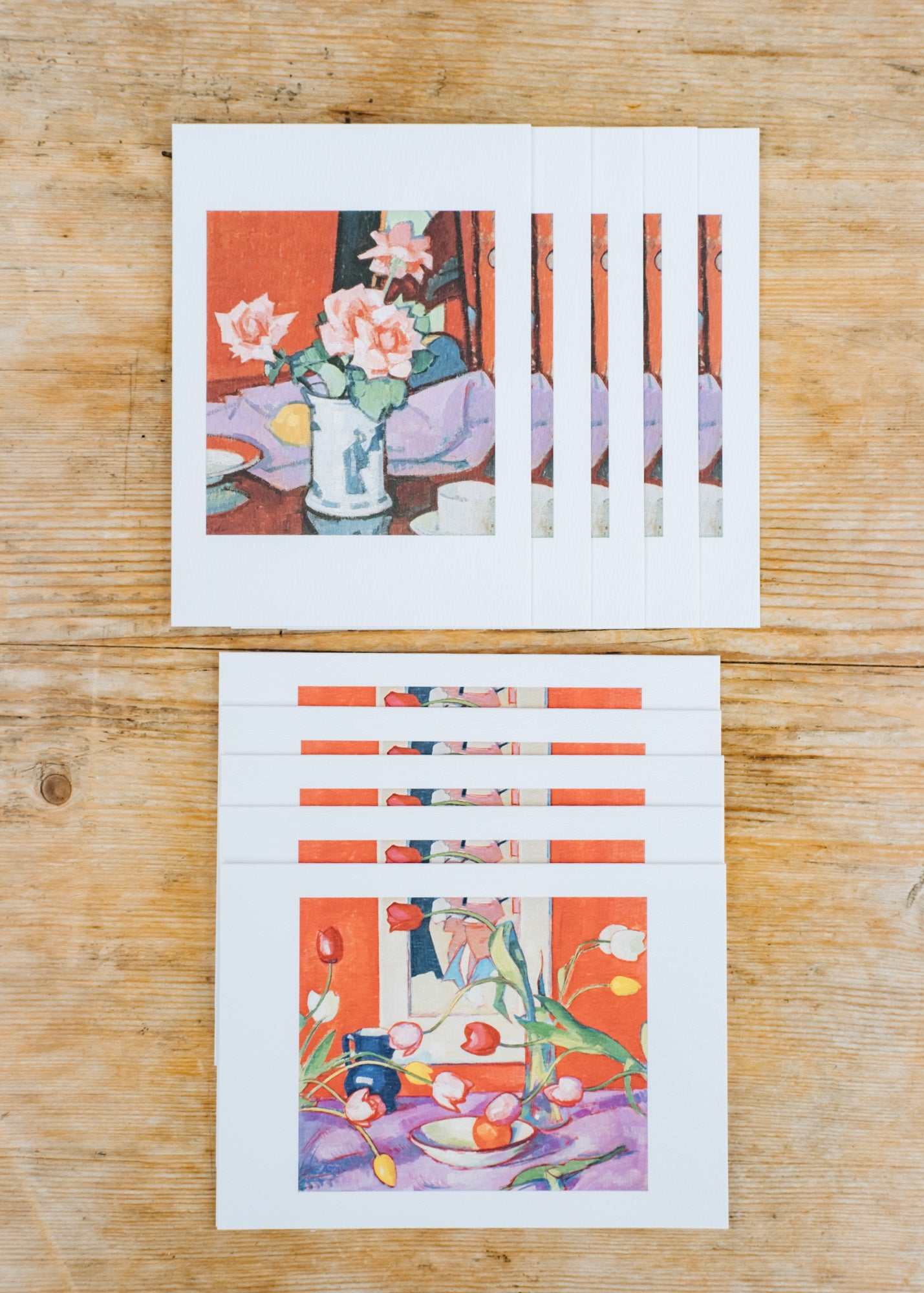 Samuel John Peploe, 'Tulips - The Blue Jug' and 'Pink Roses