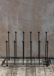 Harrod Horticultural Six Pair Wellington Boot Stand in Black