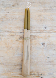 Skär Organics Beeswax Dinner Candle in Green Tea, 16