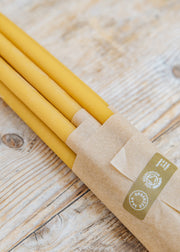 Skär Organics Slim Beeswax Dinner Candle, 16