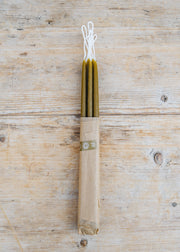 Skär Organics Slim Beeswax Dinner Candle in Green Tea, 10