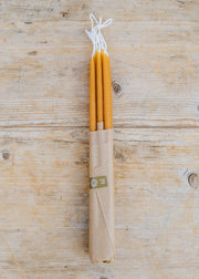 Skär Organics Slim Beeswax Dinner Candle in Paprika, 10