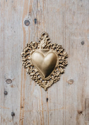 Boncoeurs Small Golden Maria Heart
