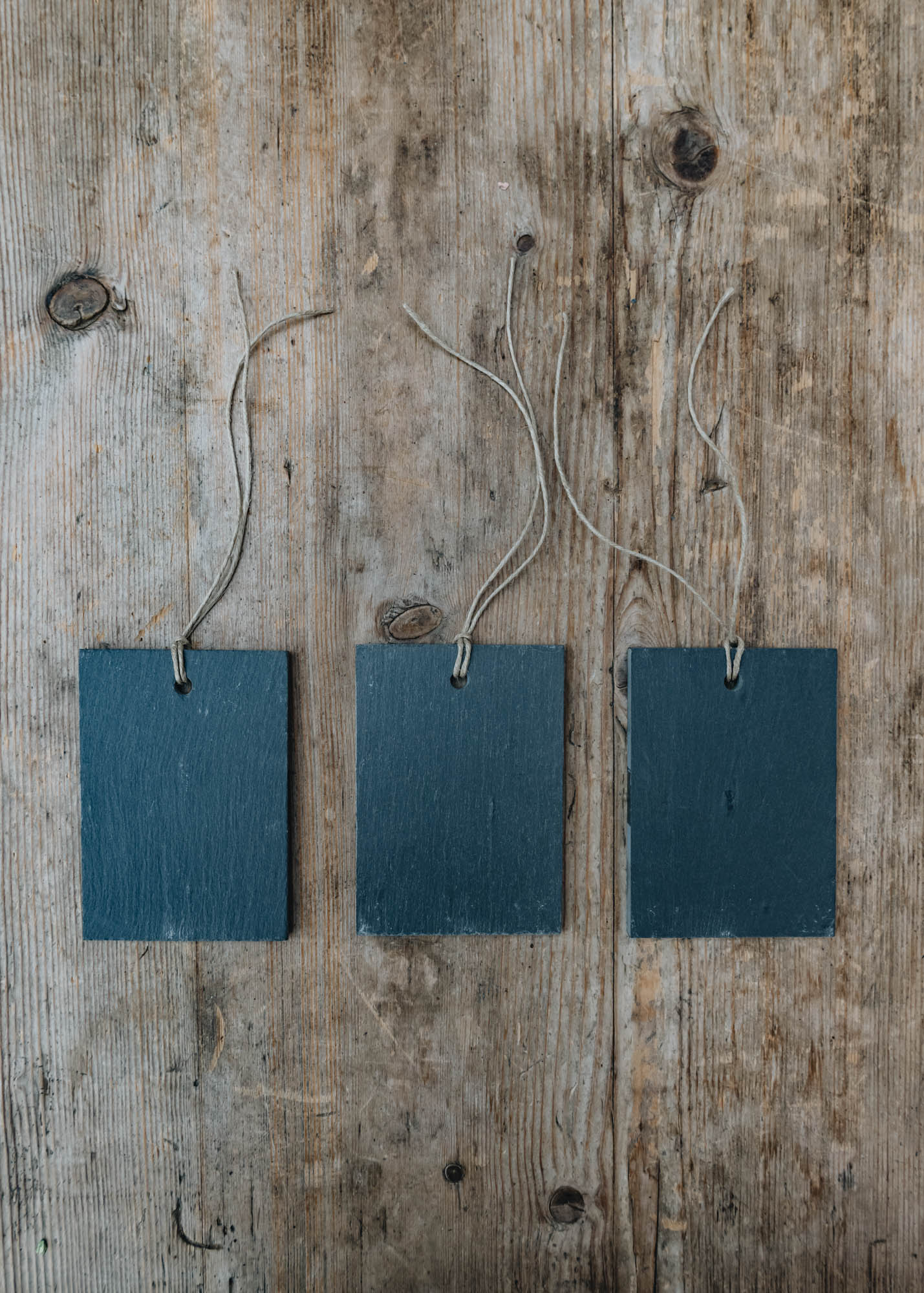 Small Hanging Slates, pack of three