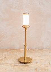 Pooky Lighting Smaller Pod Rechargeable Lamp in Antique Brass