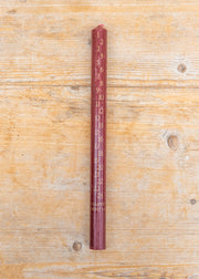 St Eval Advent Candle in Red