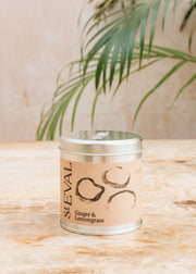 St Eval Tin Candle in Ginger and Lemongrass