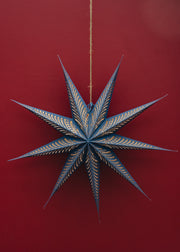 Bungalow Starlight Indigo Paper Star, 80cm