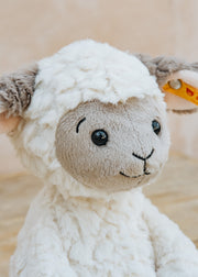 Steiff Lita White and Taupe Lamb